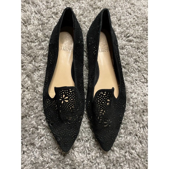 Vince Camuto Shoes - Vince Camuto Earina Perforated Black Flats